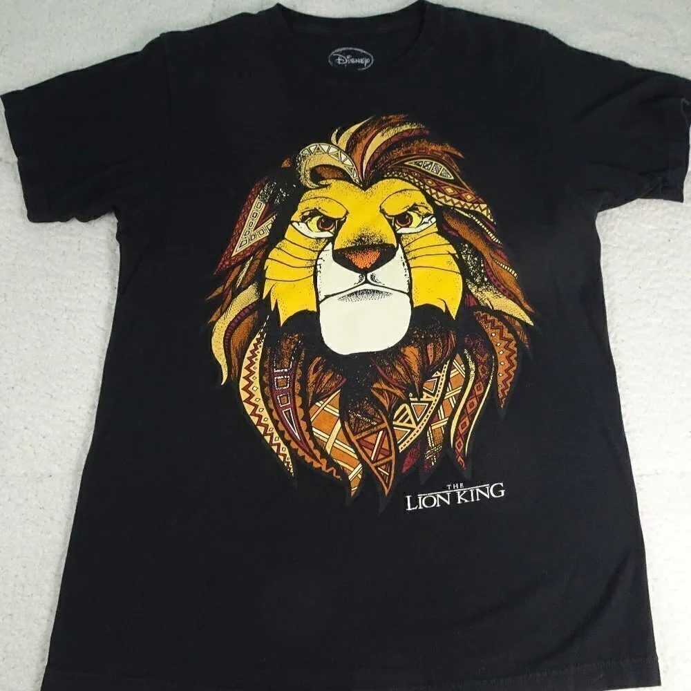 Disney Lion King Black T-Shirt Medium